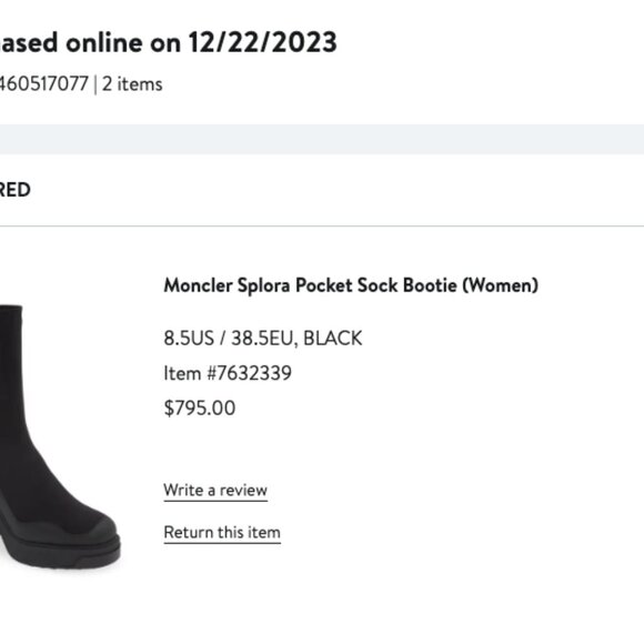 Moncler Splora Pocket Black Sock Bootie Fashion Chunky Block Platform Heel Boots - Picture 11 of 11